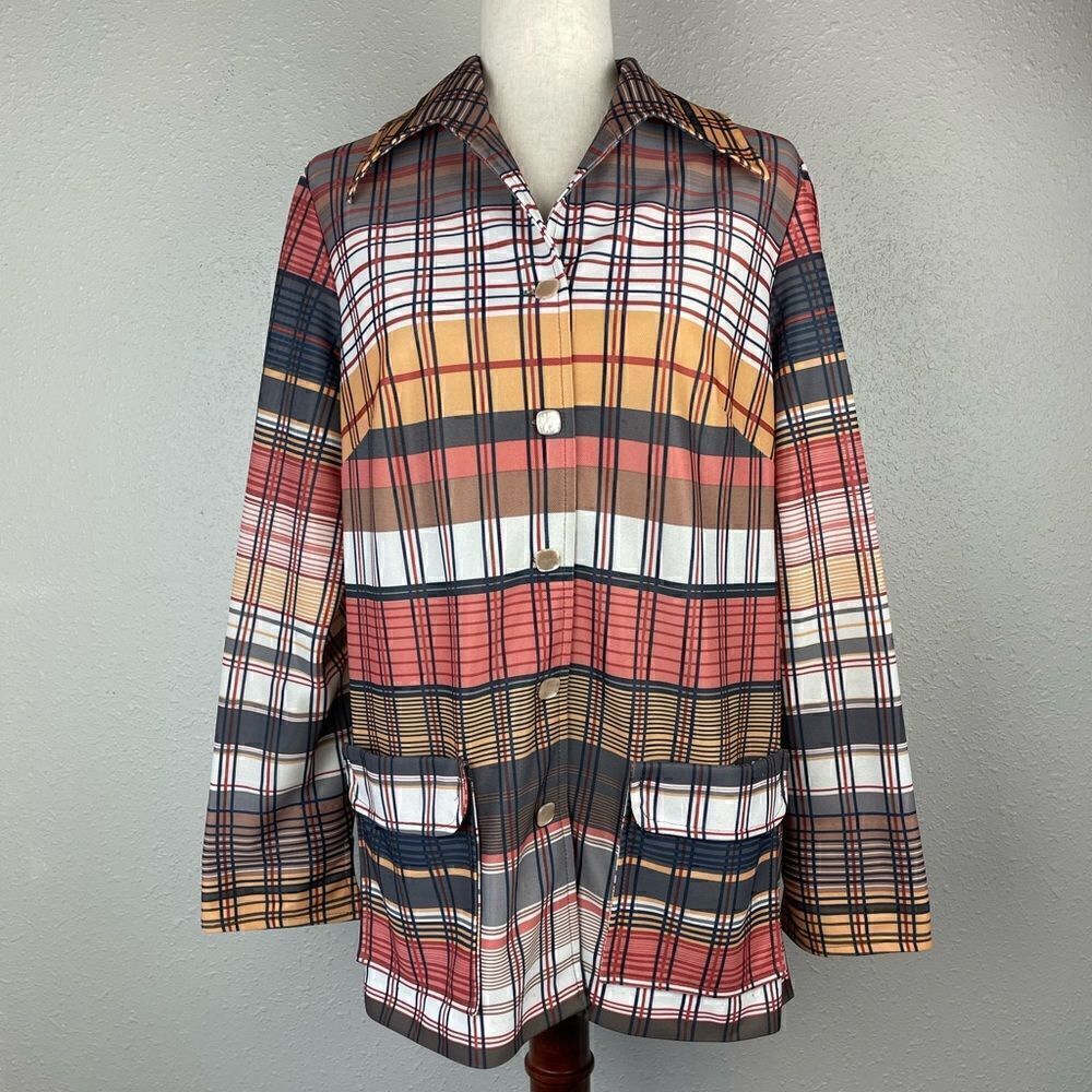 Vintage Ample Togs 70’s Button Down Shirt Size XL EUC